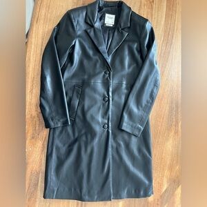 Abercrombie & Fitch Midnight Black Trench Coat